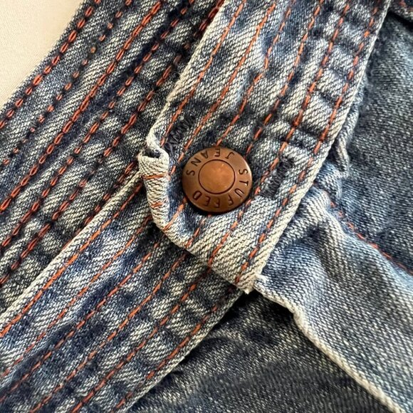 Stuffed 80's Vintage Retro Y2K Denim Flare Jeans - Picture 5 of 8